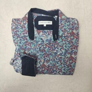 John Lennon Shirt Mens XL Multicolor Paisley Button Up Long Sleeve Cotton Work